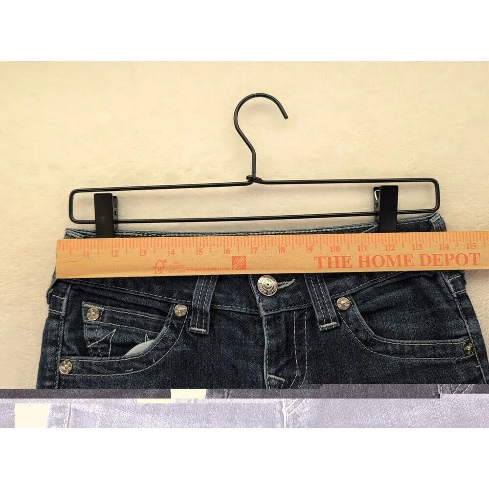 True Religion World Tour Skinny Jeans Womens 26 Blue Mid Rise Stretch Denim
